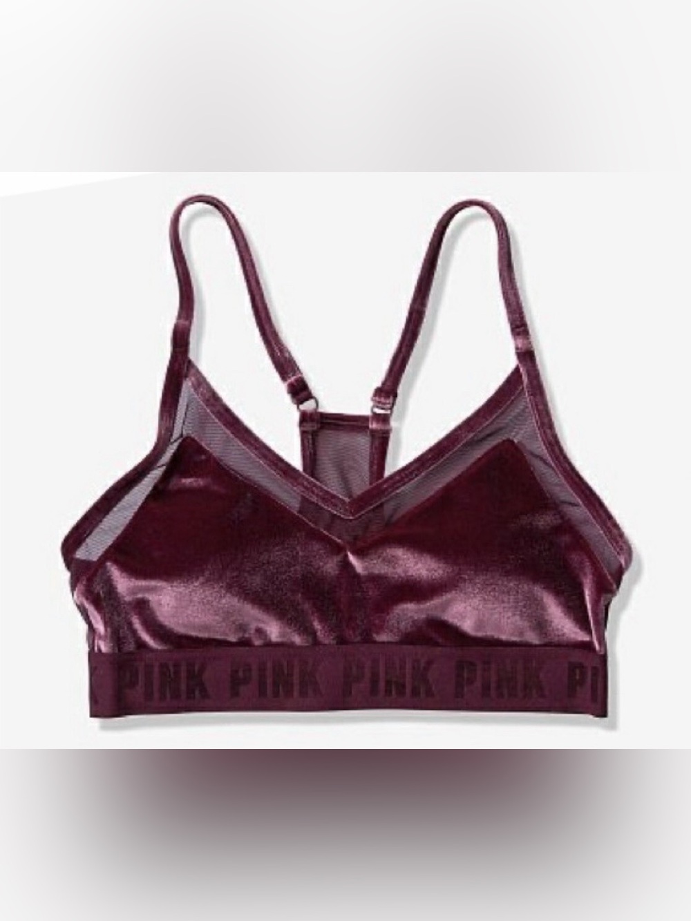 Victoria's Secret VS PINK Sports Bra Ultimate -Mesh Velvet
